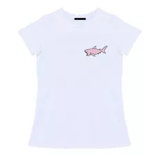 Женская футболка - Pink shark