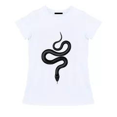 Женская футболка - Black snake