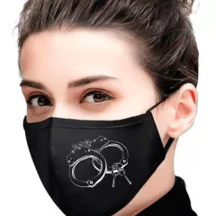 Черная маска для лица - Наручники