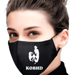 Черная маска для лица - КОВИD