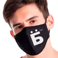 Черная маска для лица -  ЁБ