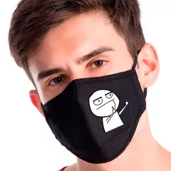 Черная маска для лица -  Fuck You Mem