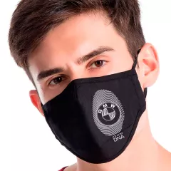 Черная маска для лица -  BMW в днк