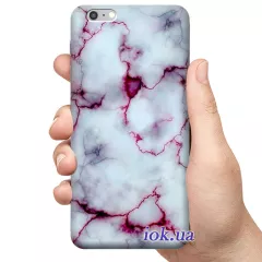 Чехол для смартфона с картинкой - Розовый мрамор