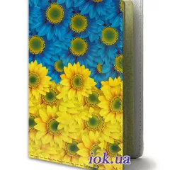 Обложка для паспорта - Цветы Украины