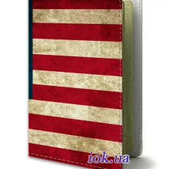 Обложка для паспорта с флагом Америки