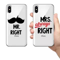 Парные чехлы для смартфонов - Mr&Mrs. Right