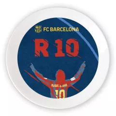 Тарелка с лого - ФК Барселона / Роналдинью