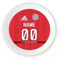 Тарелка с именем - ФК Бавария / Фамилия + Номер