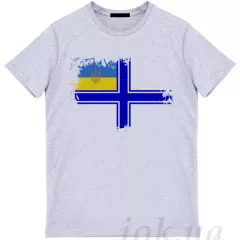 Футболка "Герб на морском флаге Украины"