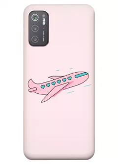 Xiaomi Poco M3 Pro 5G силиконовый чехол с картинкой - Самолет