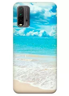 Xiaomi Note 10 силиконовый чехол с картинкой - Морской пляж