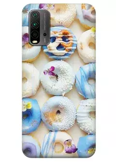 Xiaomi Note 10 силиконовый чехол с картинкой - Пончики