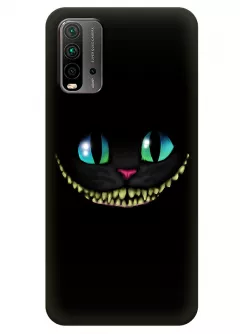 Redmi 9T силиконовый чехол с картинкой - Чеширский кот