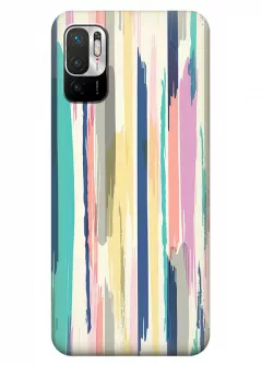 Redmi Note 10 5G силиконовый чехол с картинкой - Цветные мазки