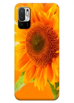 Redmi Note 10 5G силиконовый чехол с картинкой - Цветок солнца