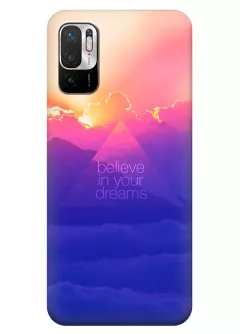 Redmi Note 10 5G силиконовый чехол с картинкой - Believe