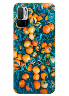 Redmi Note 10 5G силиконовый чехол с картинкой - Мандарины