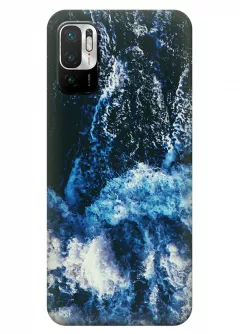 Xiaomi Note 10 5G силиконовый чехол с картинкой - Шторм в океане