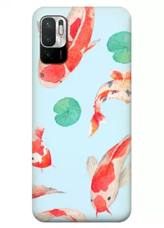 Redmi Note 10 5G силиконовый чехол с картинкой - Рыбки
