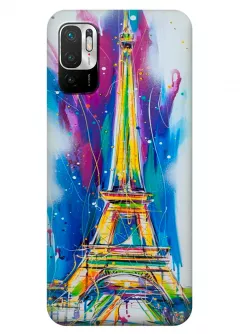 Xiaomi Redmi Note 10 5G силиконовый чехол с картинкой - Отдых в Париже