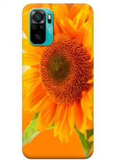 Redmi Note 10S силиконовый чехол с картинкой - Цветок солнца