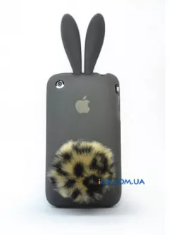 Чехол с хвостиком зайца для iPhone 3gs, 3g