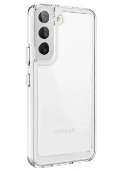 Чехол TPU+PC Clear 2.0 mm metal buttons для Samsung Galaxy S22+, Прозрачный