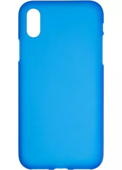 Чехол Original Silicon Case для iPhone X Blue