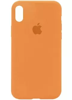 Уценка Чехол Silicone Case Full Protective (AA) для Apple iPhone XS || Apple iPhone X, Вскрытая упаковка / Оранжевый / New Orange