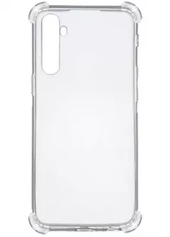TPU чехол GETMAN Ease logo усиленные углы для Realme 6 Pro, Бесцветный (прозрачный)