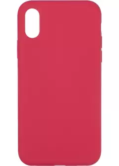 Original Full Soft Case for iPhone X/Xs Garnet (Without logo)