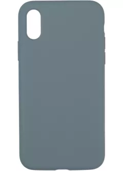 Original Full Soft Case for iPhone X/XS Granny Grey (Without logo)
