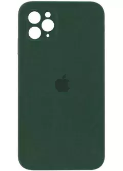 Чехол Silicone Case Square Full Camera Protective (AA) для Apple iPhone 11 Pro Max (6.5"), Зеленый / Cyprus Green