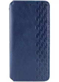 Кожаный чехол книжка GETMAN Cubic (PU) для Oppo A58 4G, Синий