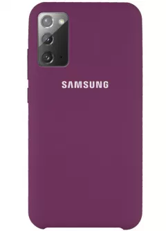 Чехол Silicone Cover (AAA) для Samsung Galaxy Note 20, Фиолетовый / Grape