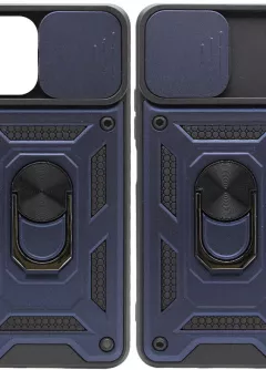 Ударопрочный чехол Camshield Serge Ring для Samsung Galaxy A03, Синий