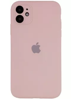 Уценка Чехол Silicone Case Full Camera Protective (AA) для Apple iPhone 12 (6.1"), Вскрытая упаковка / Розовый / Pink Sand
