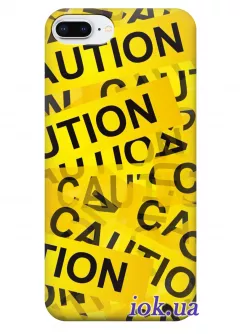  Чехол для iPhone 8 Plus - Caution