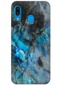 Чехол для Galaxy A30 - Синий мрамор