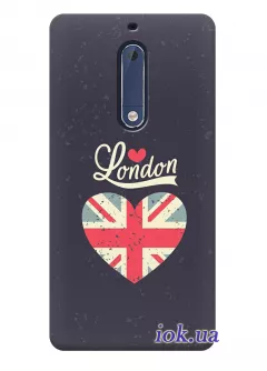 Чехол для Nokia 5 - Сердце Британии