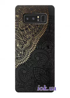 Чехол для Galaxy Note 8 - Золотой узор