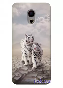 Чехол для Meizu Pro 6S - Белые Тигры