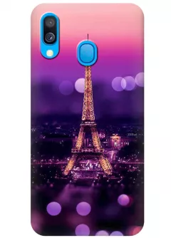 Чехол для Galaxy A40 - Романтичный Париж