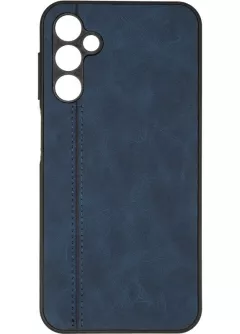 Чехол Leather Case для Xiaomi Redmi 12C/Poco С55 Blue