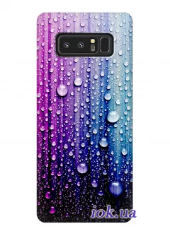Чехол для Galaxy Note 8 - Капли дождя