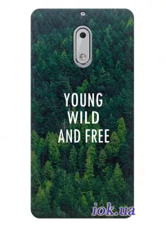 Чехол для Nokia 6 - Young wild and free