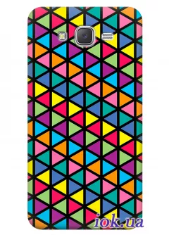 Чехол для Galaxy J5 - Разноцветная мозаика
