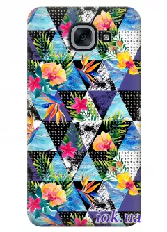 Чехол для Galaxy J7 Max - Тропические цветы