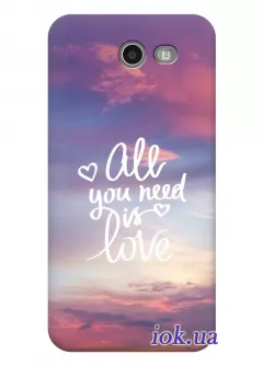 Чехол для Galaxy J3 Emerge - All you need is love